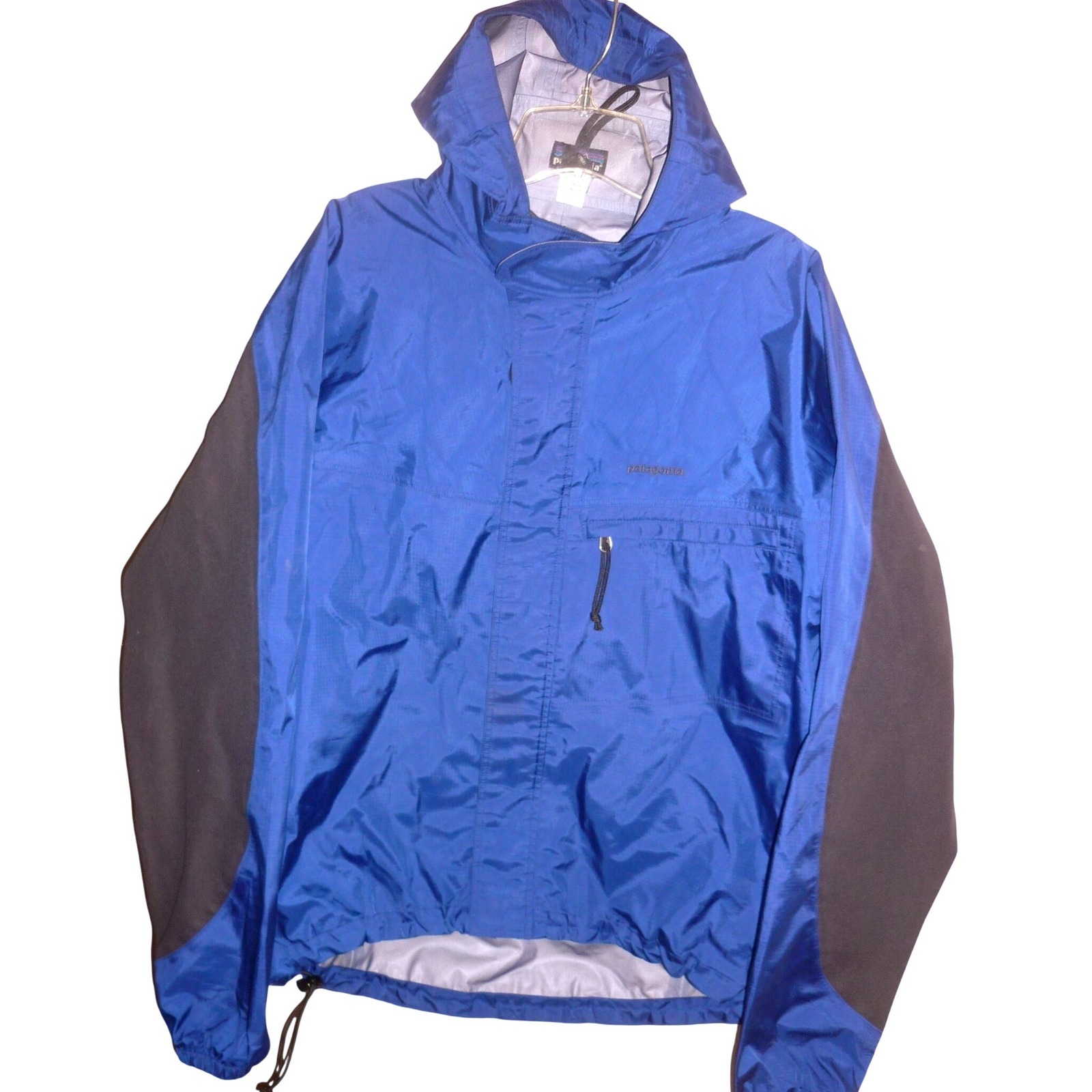 Lnwot Vintage Patagonia H2no Storm Jacket Blue Black Back Pocket Mens L Gorpcore